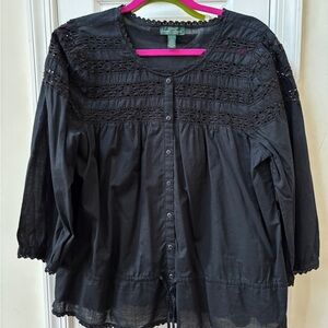 Ralph Lauren slightly sheer top